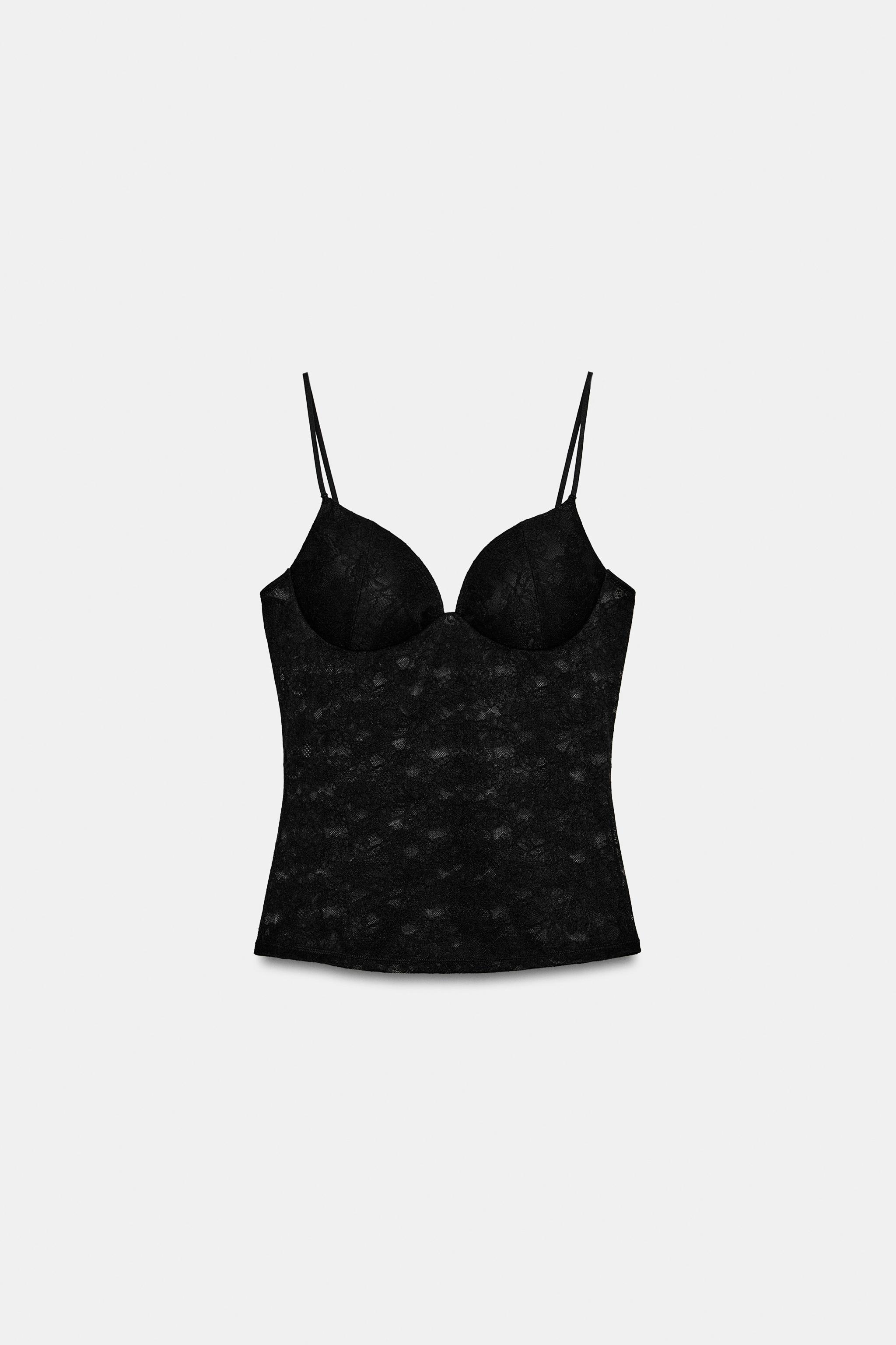 Zara DANTEL ASKILI TOP görsel 5
