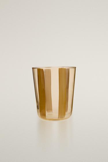 GLAS MIT LINIEN - Gelb von Zara - Bild 0