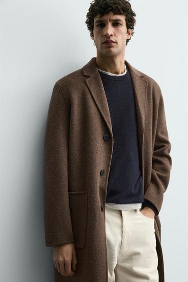 Zara WOOL BLEND COAT - Brown / Taupe