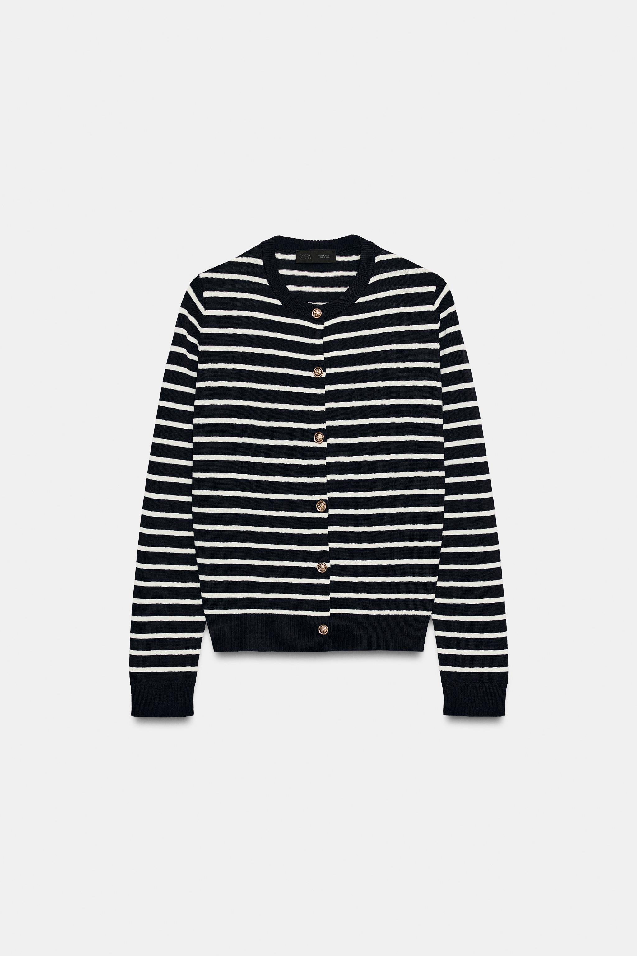 STRIPED CARDIGAN — Striped