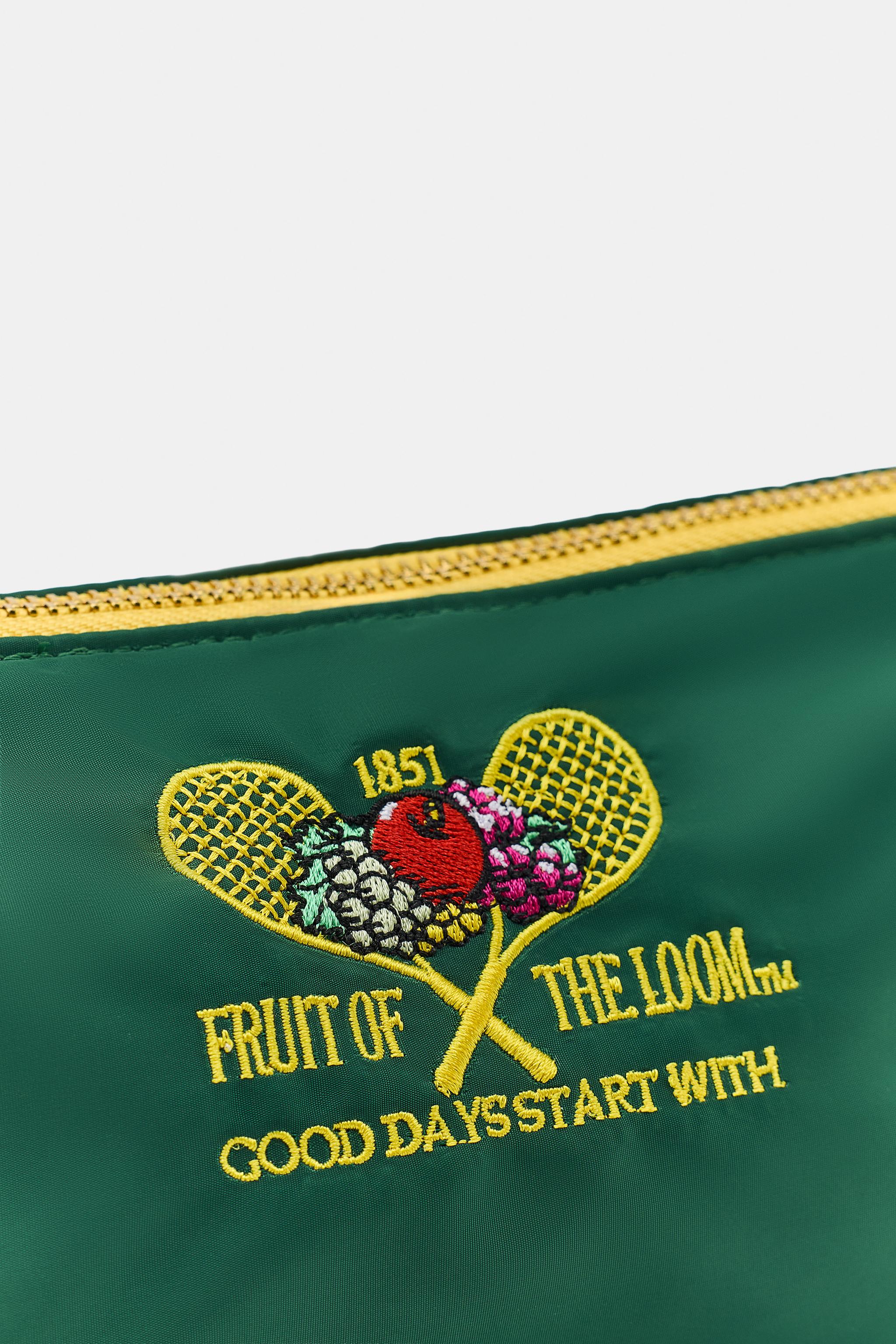 Zara FRUIT OF THE LOOM™ İŞLEMELİ NAYLON MAKYAJ ÇANTASI görsel 6