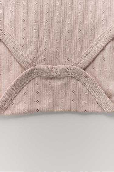 5-PACK OF FLORAL BODYSUITS - Dusty pink by Zara