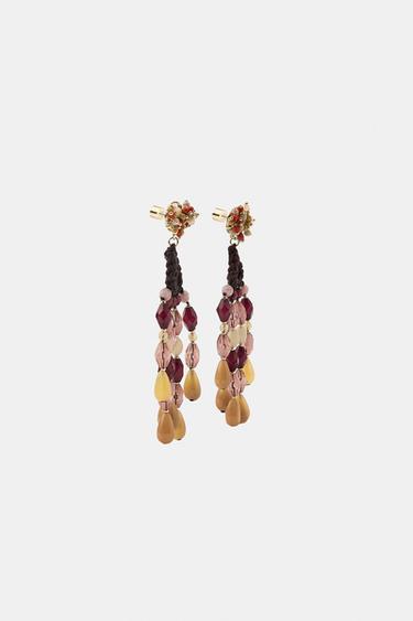 BOUCLES D'OREILLES CROCHET À FANTAISIE - Multicolore de Zara - Image 2