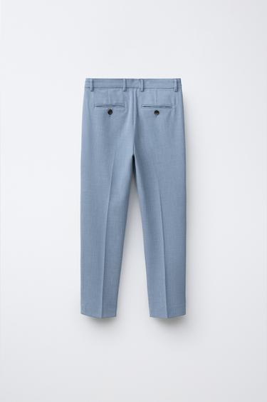SUIT TROUSERS - Pastel blue by Zara - Image 1