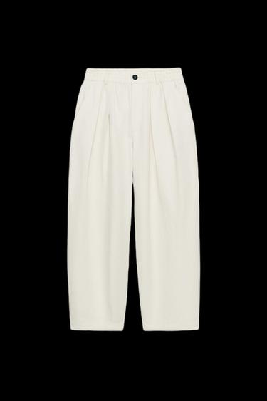 PANTALÓN PINZAS CON LINO ZW COLLECTION - Arena de Zara