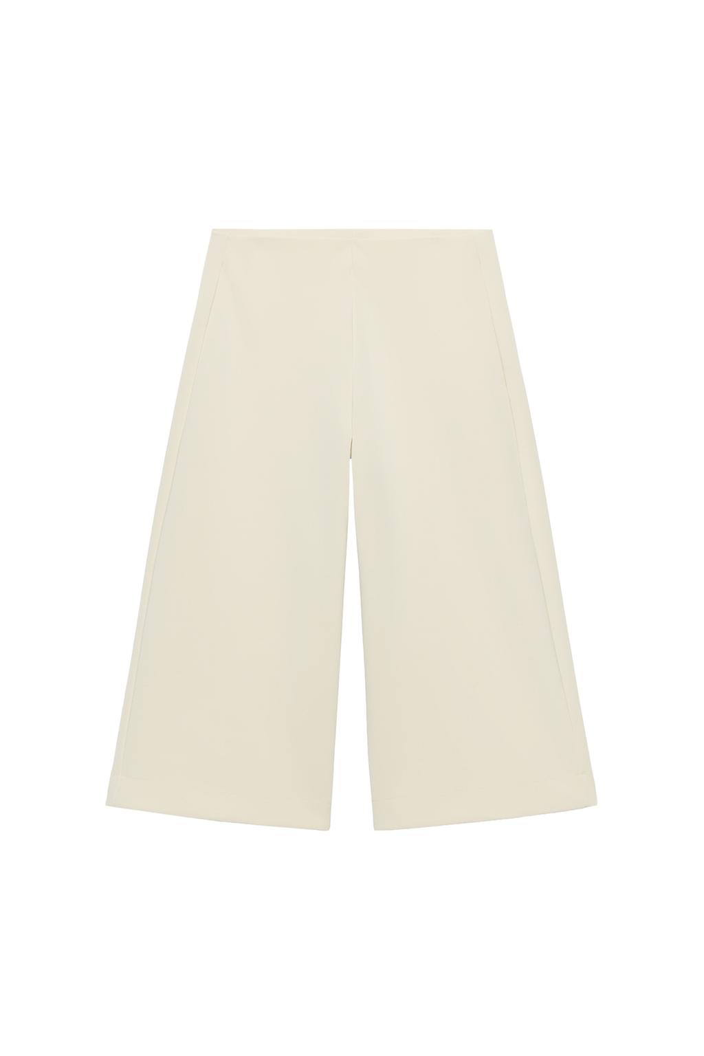 WIDE-LEG BERMUDA SHORTS