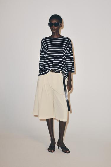 3/4 SLEEVE KNIT TOP - Stripes by Zara
