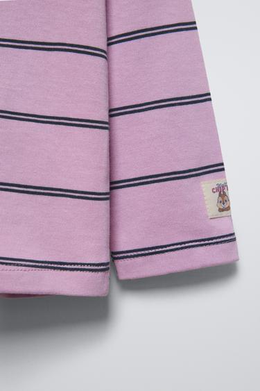 CHIP & DALE © DISNEY STRIPE T-SHIRT - Light mauve by Zara - Image 3