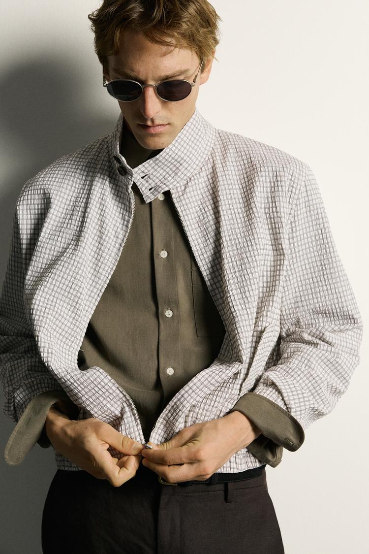 Chaqueta corta de cuadros 6