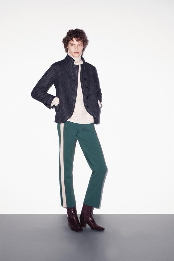 100% WOOL HIGH NECK JUMPER - Mid-ecru by Zara - Image 0