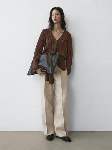 Zara Linen suit trousers - Beige