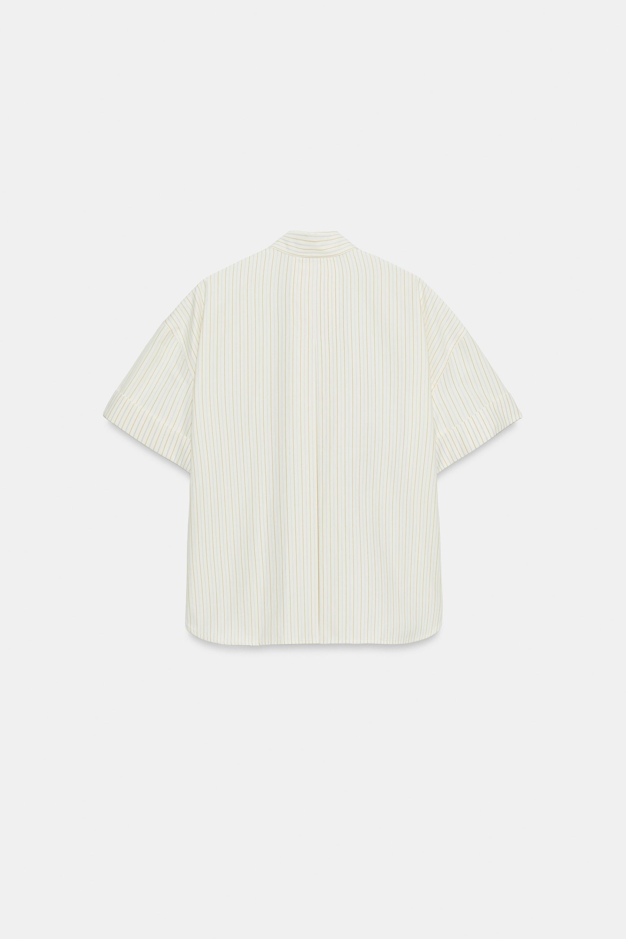 CHEMISE OVERSIZE EN POPELINE À RAYURES