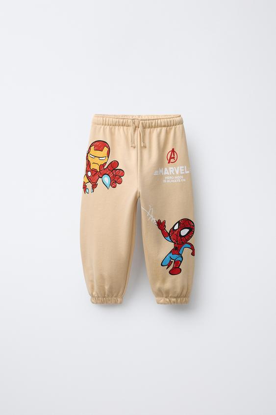 SUN CITY – Pantalone Tuta Spiderman Marvel Per Bambino, 100% Poliestere, Età 3-8 Anni