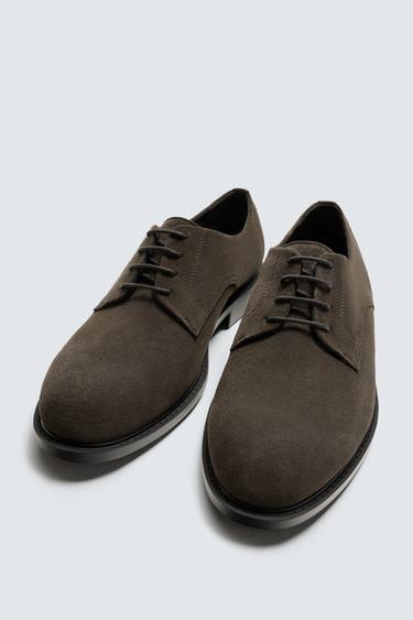 LEATHER SMART SHOES - Brown by Zara - Image 5