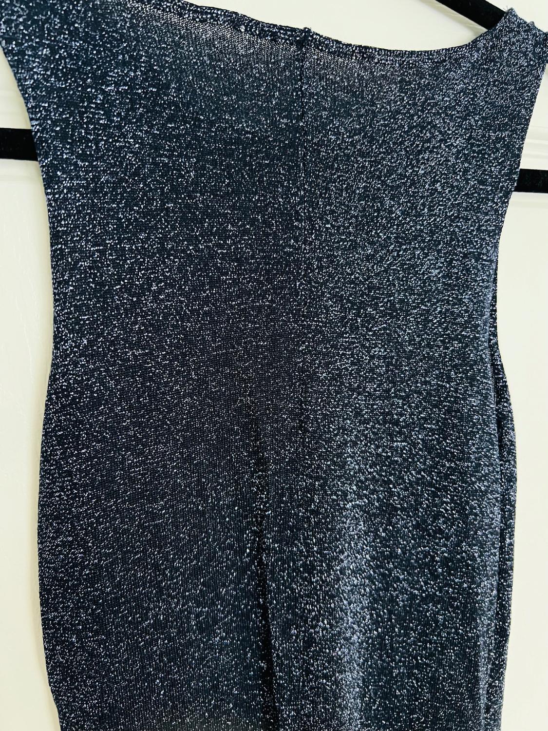 METALLIC THREAD KNIT MAXI DRESS - Image 2