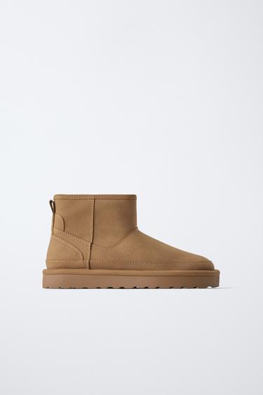 STIEFELETTE MIT NIEDRIGEM SCHAFT - Braun von Zara - Bild 0