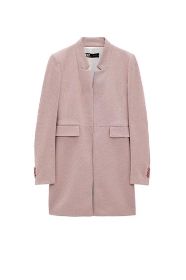 INVERTED LAPEL COLLAR FROCK COAT