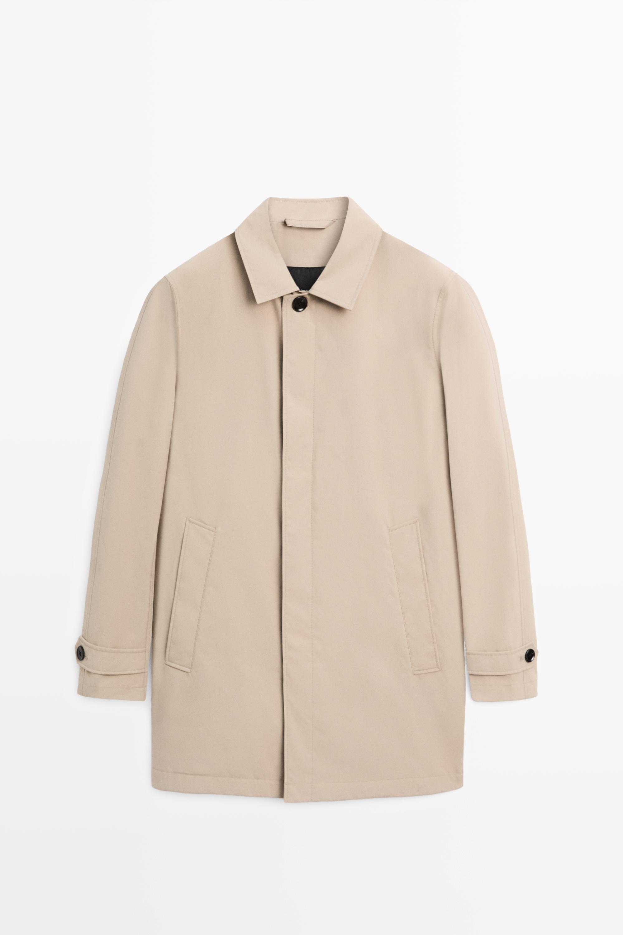 Lightweight long trench coat