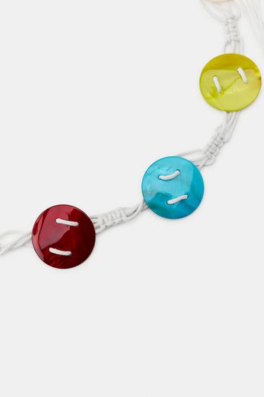 CEINTURE-CORDON COQUILLAGES - Multicolore de Zara - Image 3