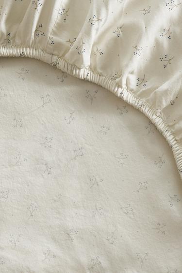 DRAP-HOUSSE ENFANT COTON MINIFLEUR - Bleuté de Zara - Image 4
