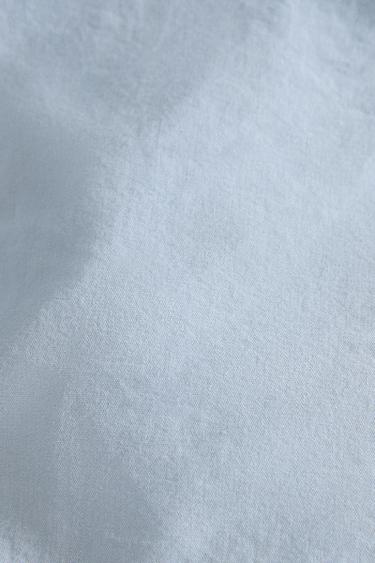 KIDS' DYED COTTON FITTED SHEET - Light blue by Zara - Image 2