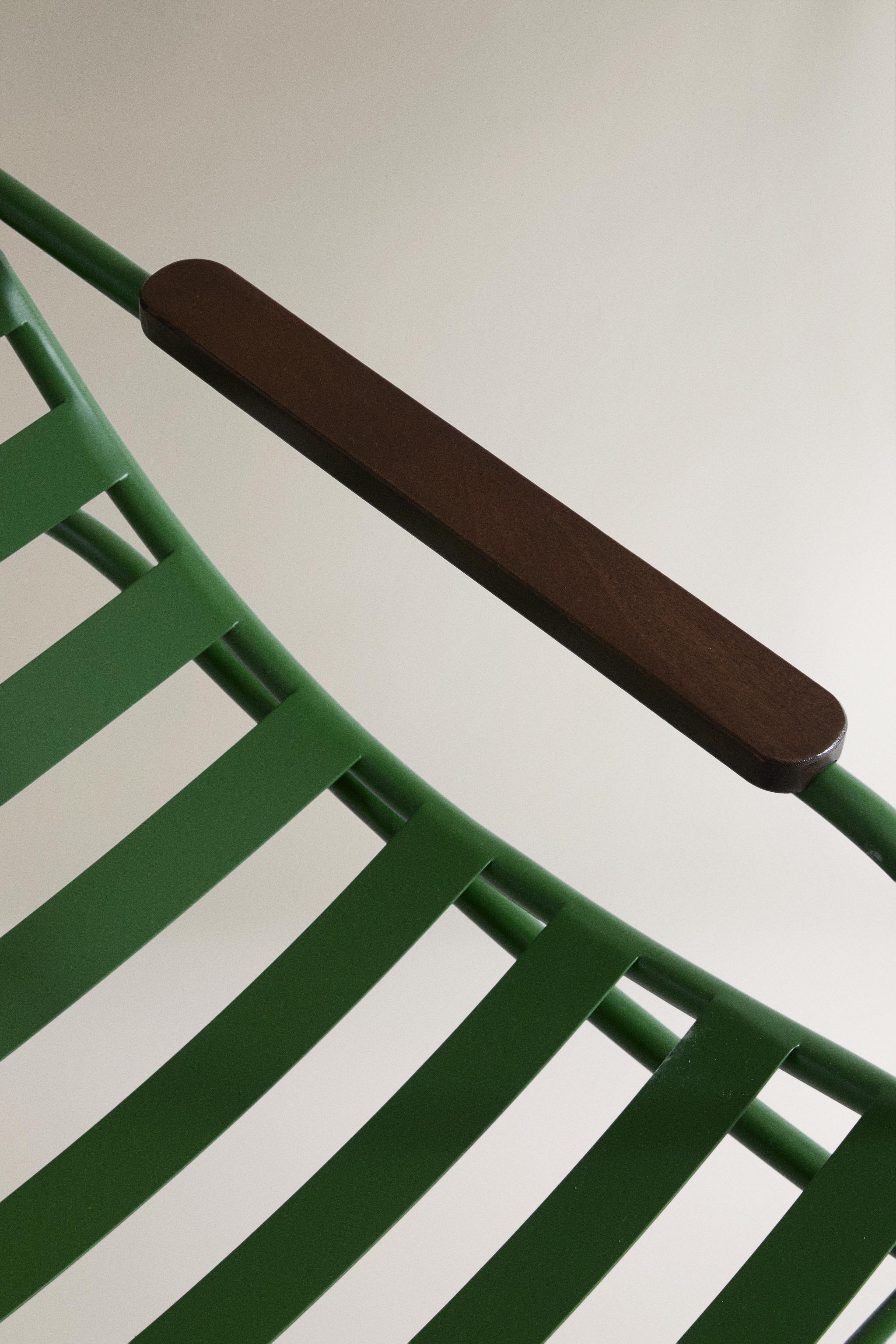 Zara METAL AND WOOD LOUNGER — фото 4