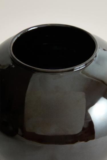 GLOSS SPHERE VASE — Brown 2
