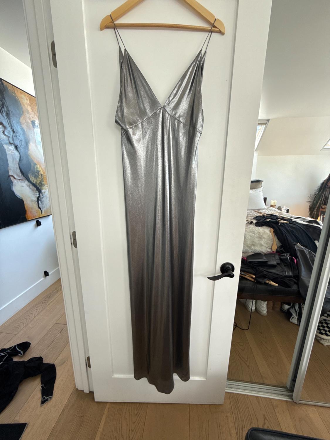 METALLIC DRESS WITH STRAPS - Image 2