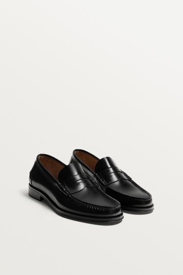 MOCASIN PIEL ANTIFAZ - Negro de Zara