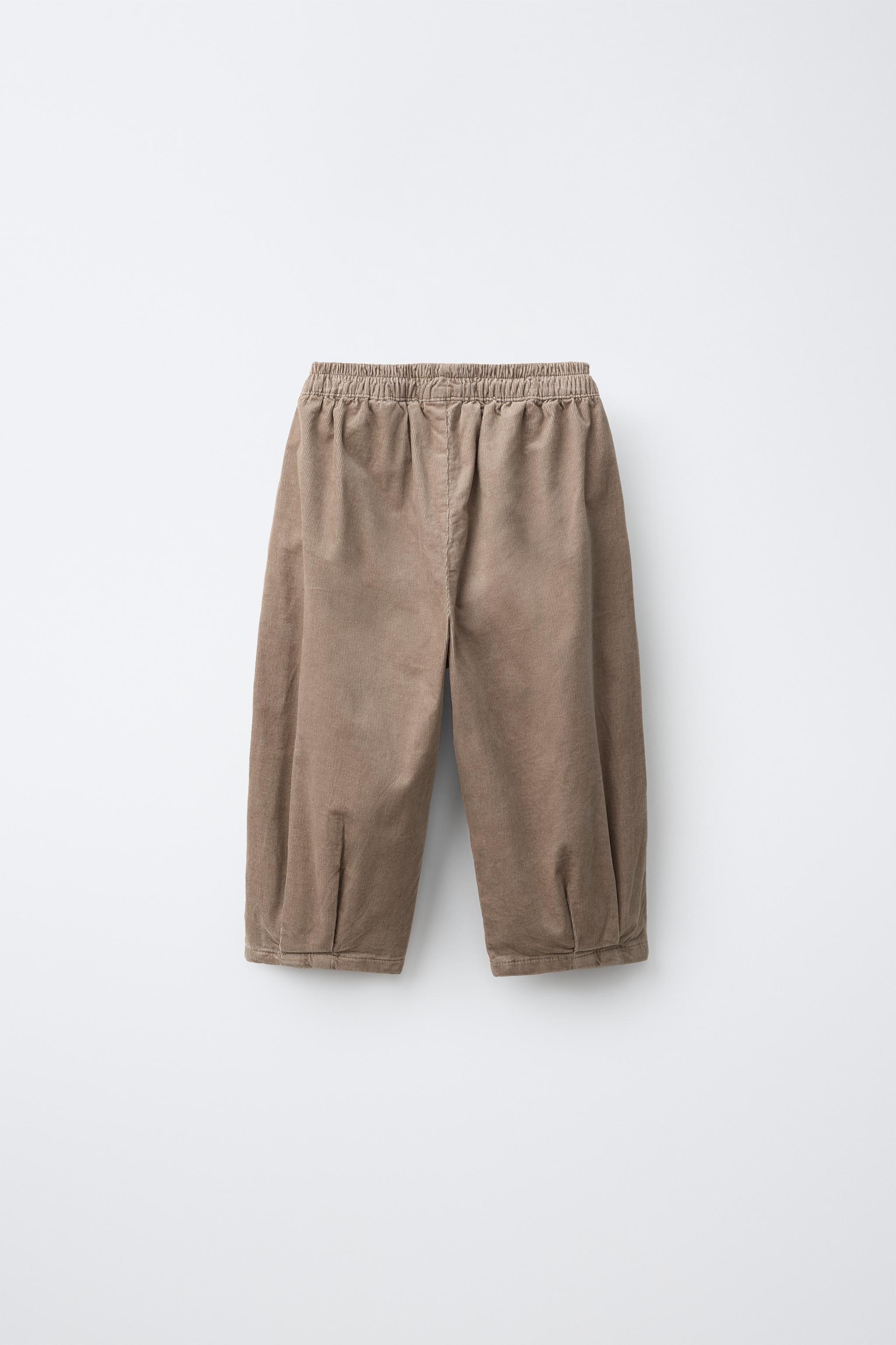 PANTALON BALLON EN VELOURS CÔTELÉ FIN