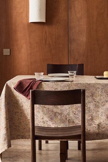 FLORAL JACQUARD TABLECLOTH - Beige by Zara - Image 0