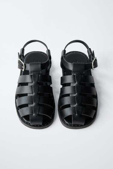 BUCKLE CAGE SANDALS - Black by Zara - Image 3