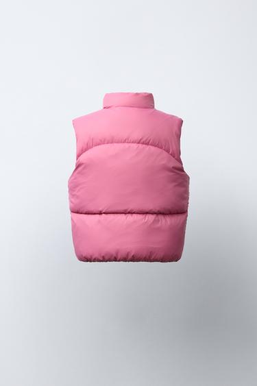 WATER-REPELLENT PADDED GILET - Mid-pink by Zara - Image 2