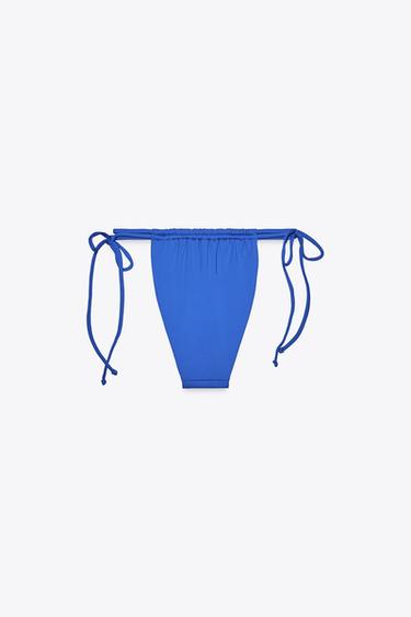 DOUBLE TIE BIKINI BOTTOMS - Bluish by Zara - Image 4