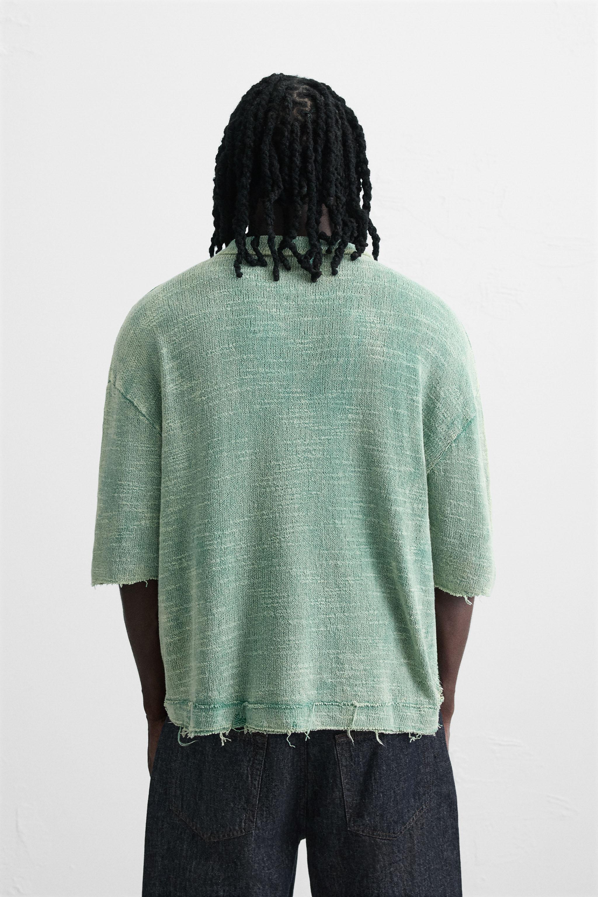 POLO EN MAILLE DÉLAVÉ