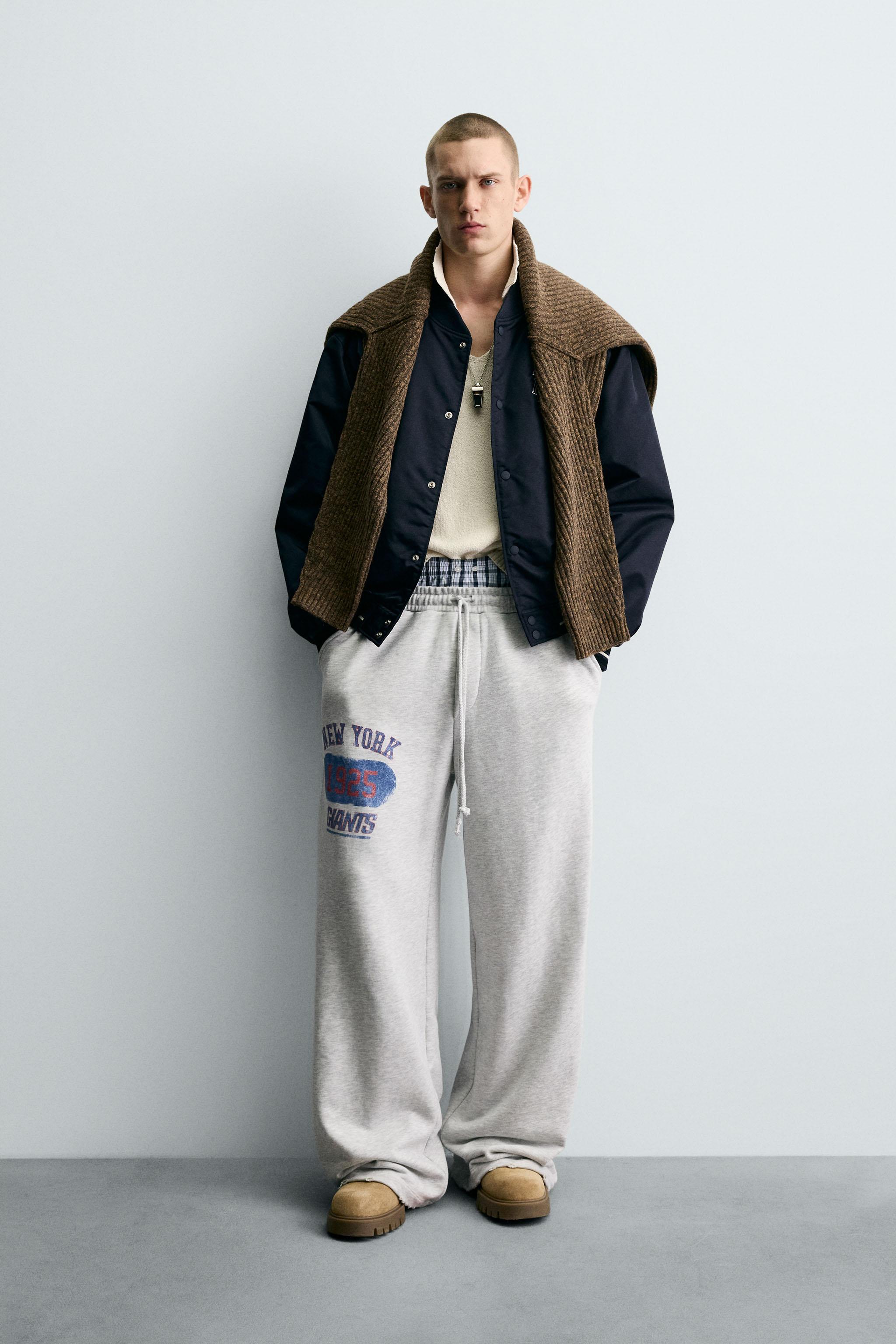 NFL NEW YORK GIANTS WIDE FIT JOGGER PANTS