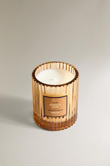 (175 G) BOUGIE PARFUMÉE MIRAGE OUD - jaune de Zara - Image 1
