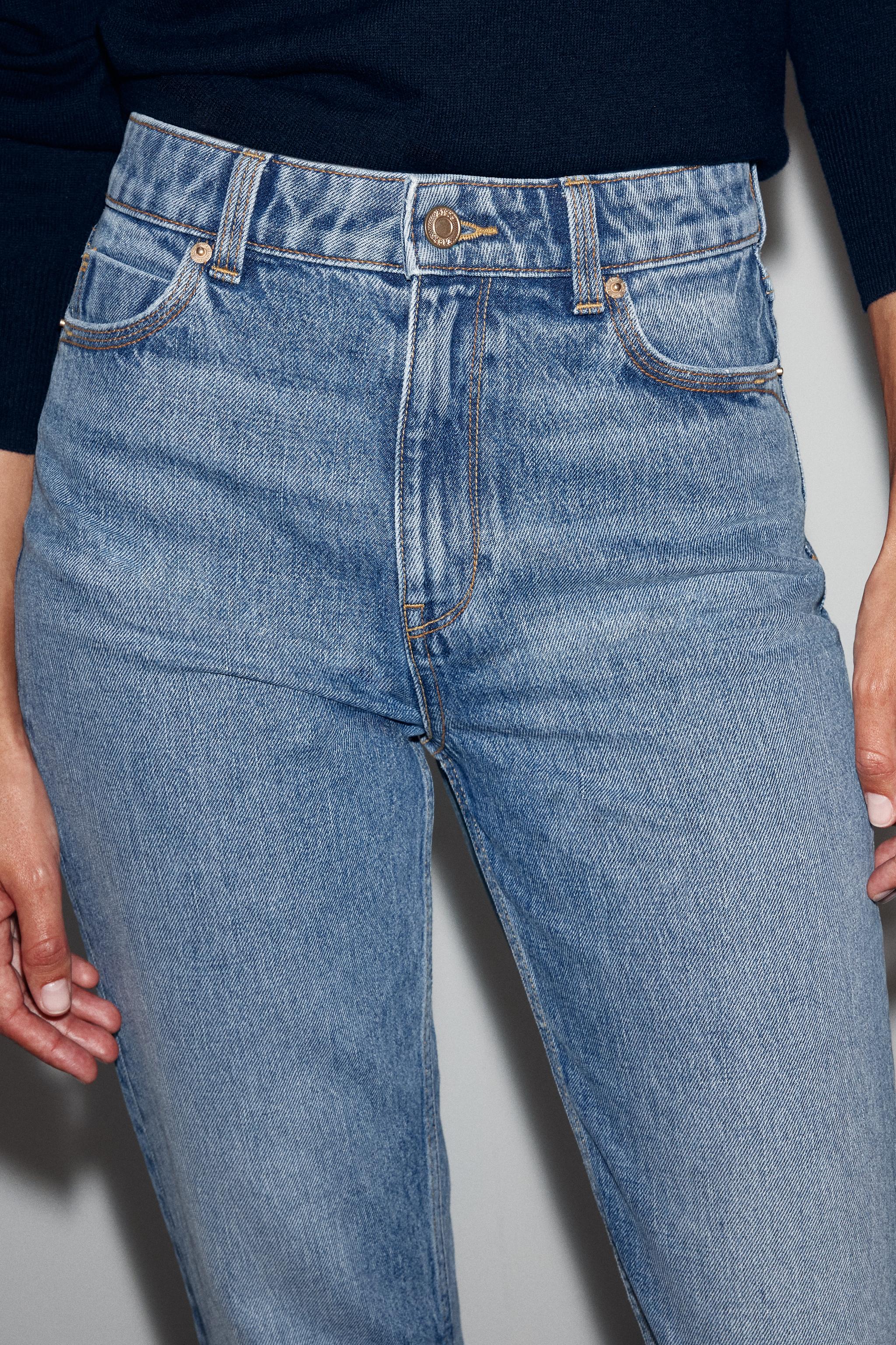 Zara Z1975 Yüksek Bel Mom Jean görsel 3