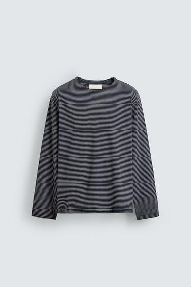 ЖАКАРДОВА ФЛАНЕЛКА НА РАЙЕТА - Морскосин от Zara