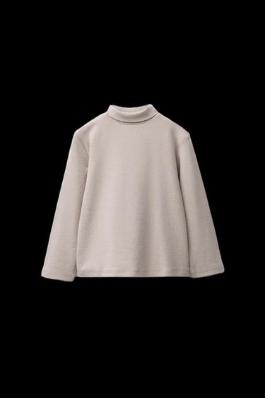 Zara TURTLENECK TOP - Taupe gray