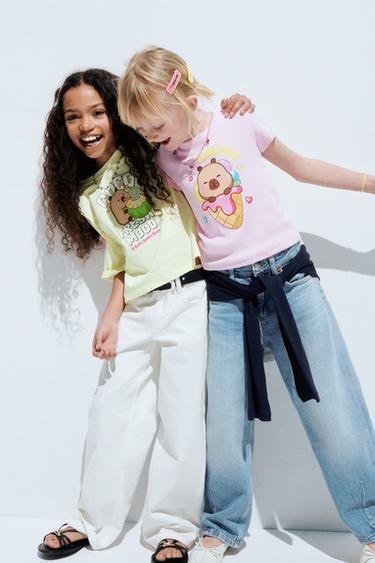 CAPYBARA CAPYFUN © PRINT T-SHIRT - Lime by Zara - Image 5