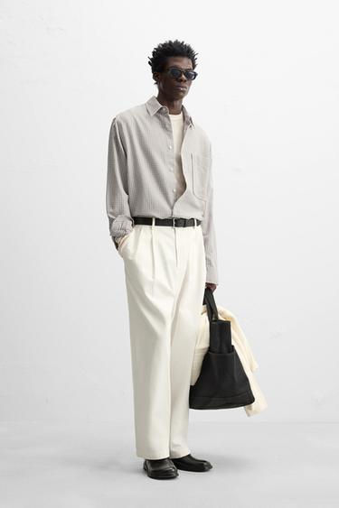 SOFT COTTON SHIRT - Anthracite Grey by Zara
