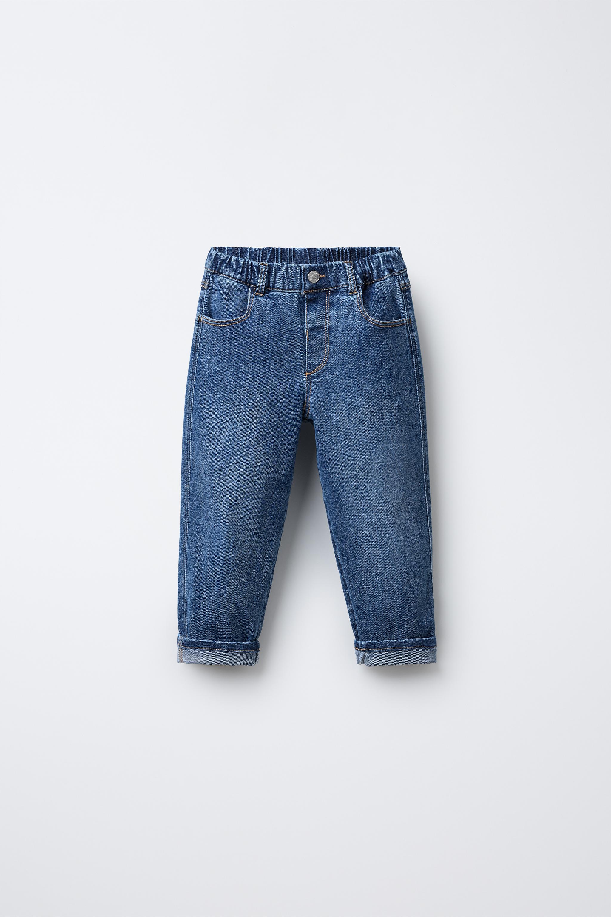COMFORT BAGGY DENIM PANTS - Mid-blue | ZARA United States