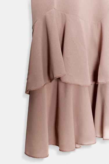 SHORT DRESS WITH RUFFLES - Salmon by Zara - Image 7