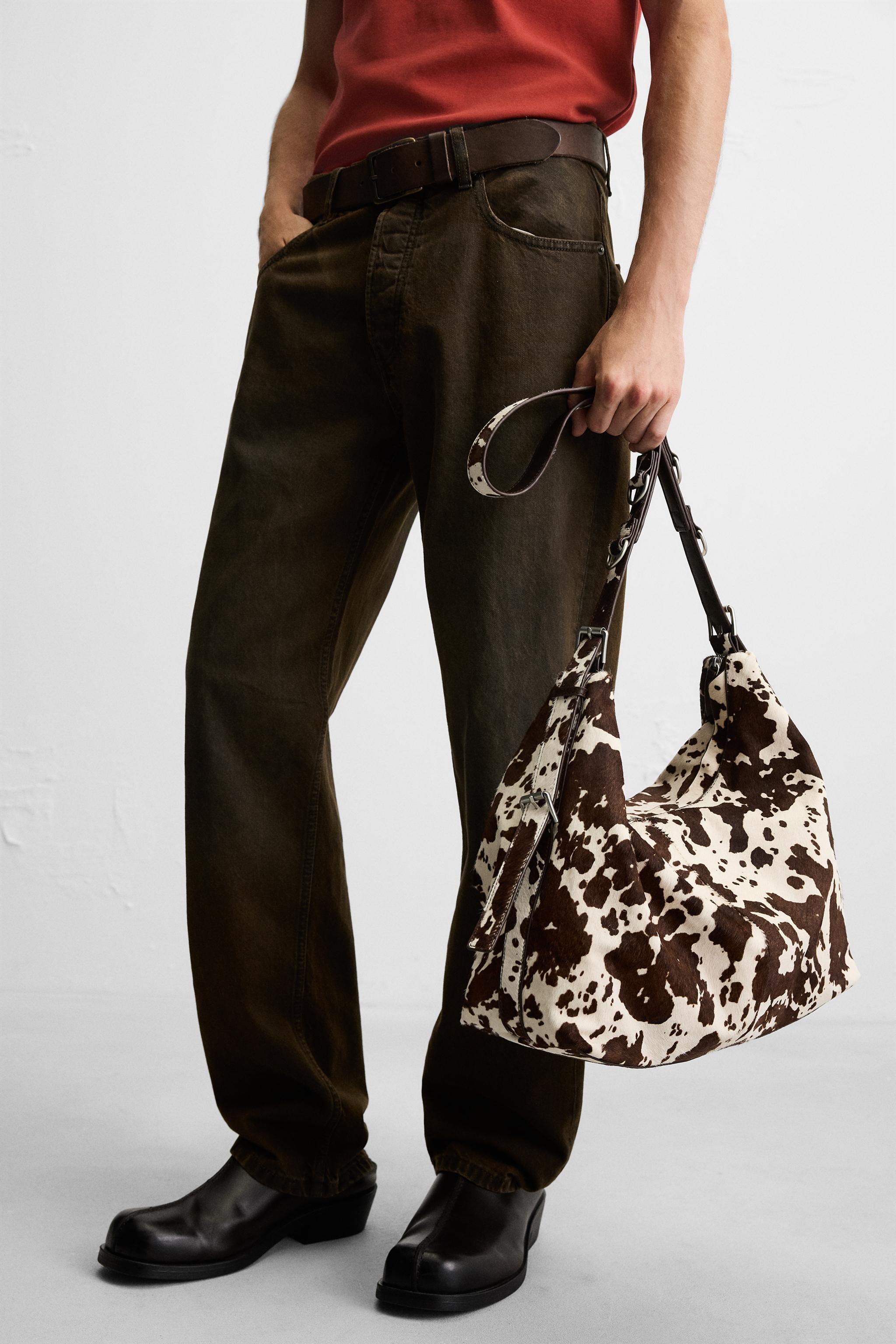 【ZARA】レザーアニマル柄ミニショッパ ートートバッグ 6382/410 ZARAレザーアニマル柄ミニショッパートートバッグ - メルカリ