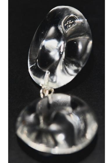 Pendientes piezas vidrio - Blanco de Zara