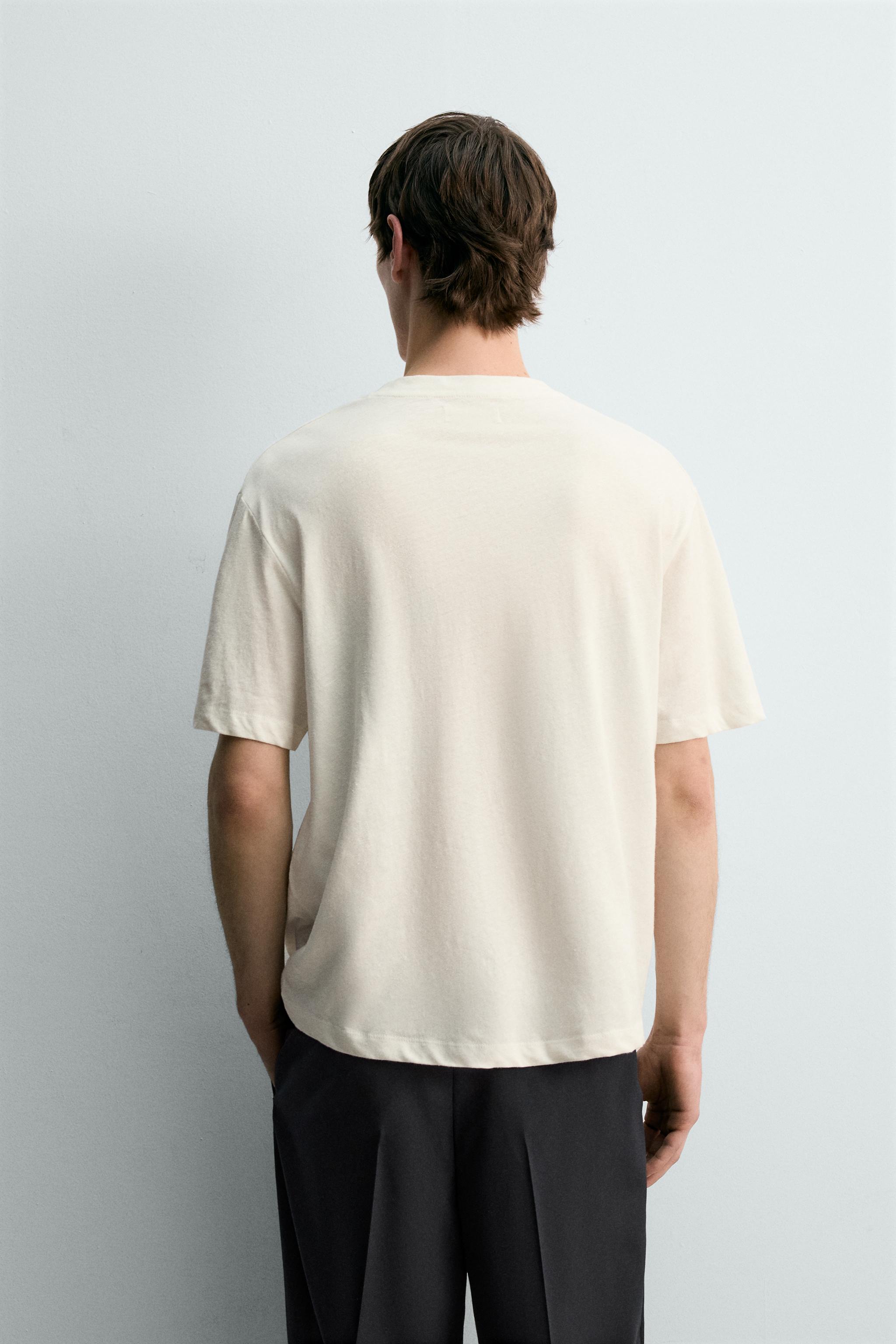 T-SHIRT RELAXED FIT COTON - LIN