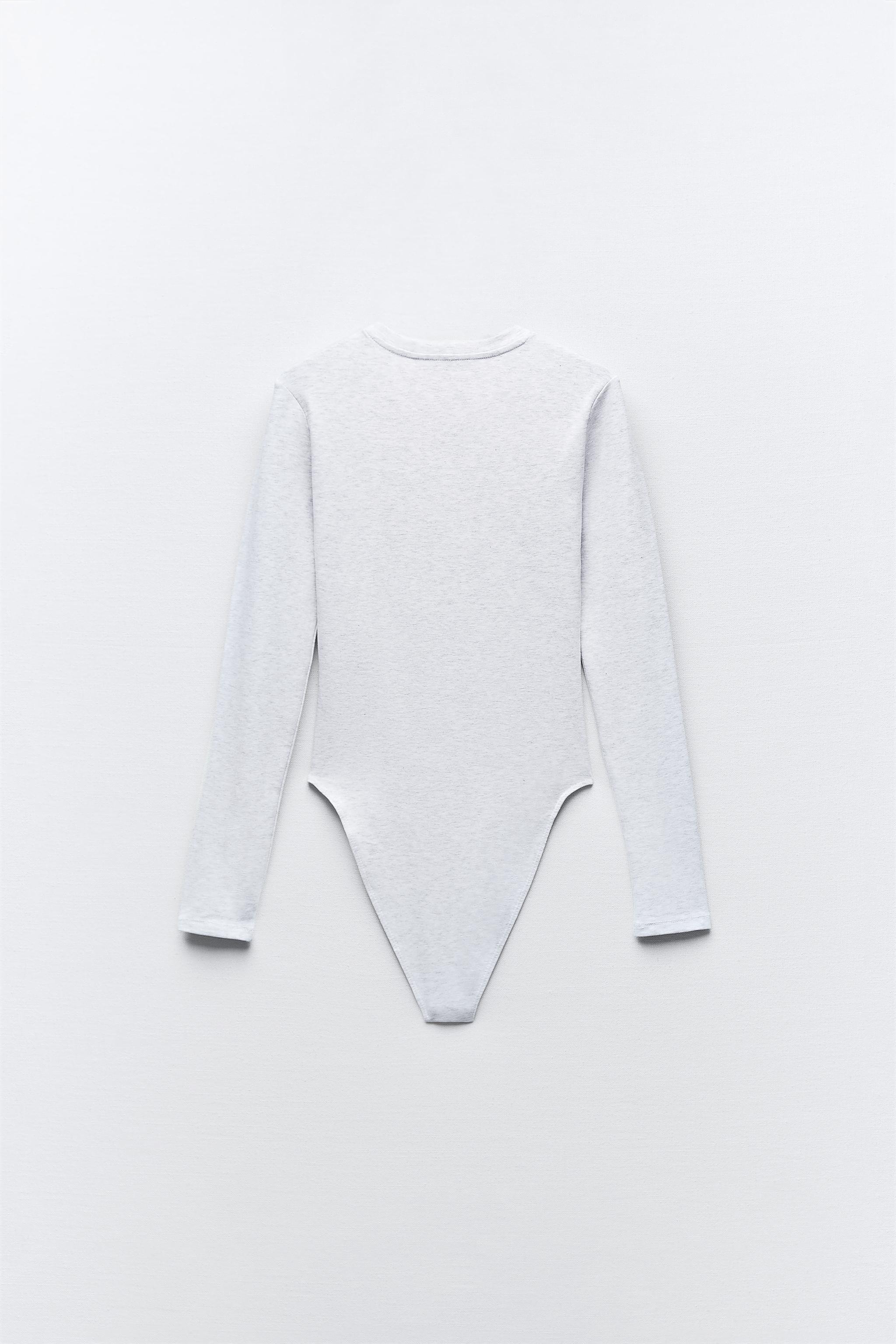 Zara long hot sale sleeve bodysuit