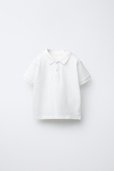 POLO BÁSICO - Blanco de Zara