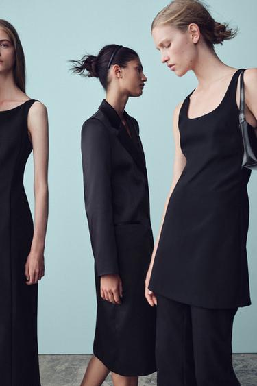 SHORT BACK OPENING DRESS - Black by Zara